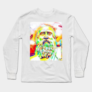 Diogenes Colourful Portrait | Diogenes Artwork 11 Long Sleeve T-Shirt